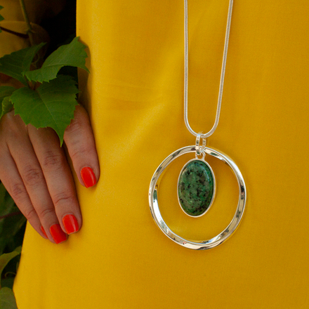 Колье Fiore Luna SERPENTINE STONE LN5134 G/S