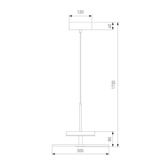 40342 LED / подвесной светильник/ черный