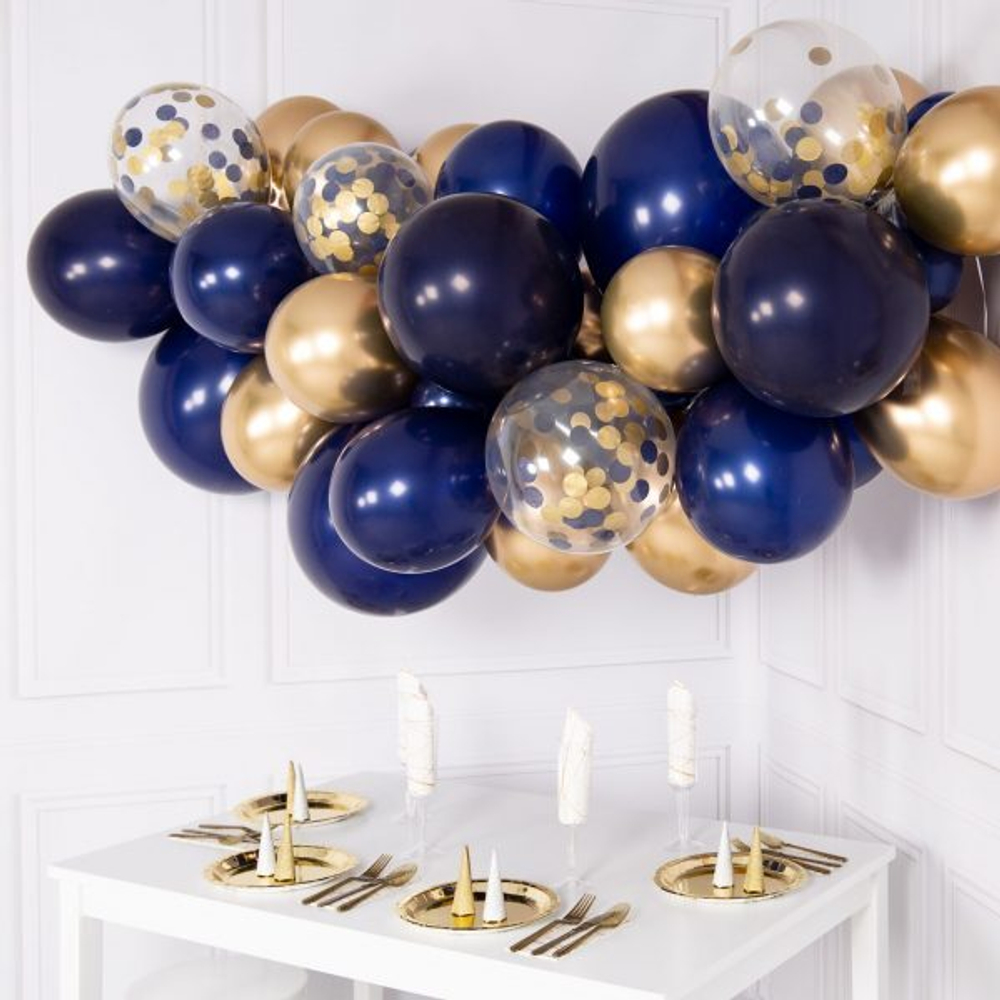 Гирлянда из шаров "Dark Blue" 1м