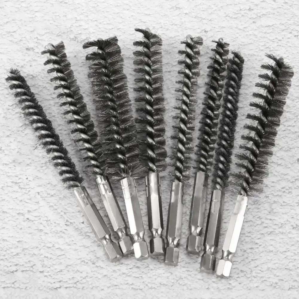 Щетка (ерш) для чистки труб, 1/4 дюйма 1 комплект из 8 штук