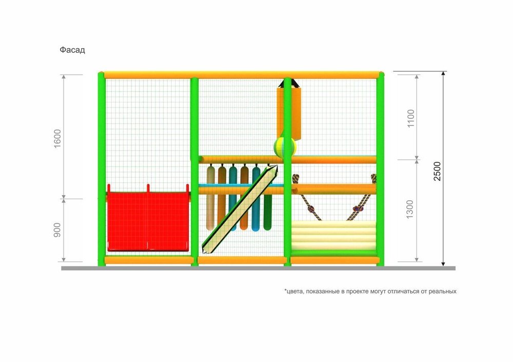 Детский игровой лабиринт «Леопольд» 13 м² (3,7*3,7*2.5м)