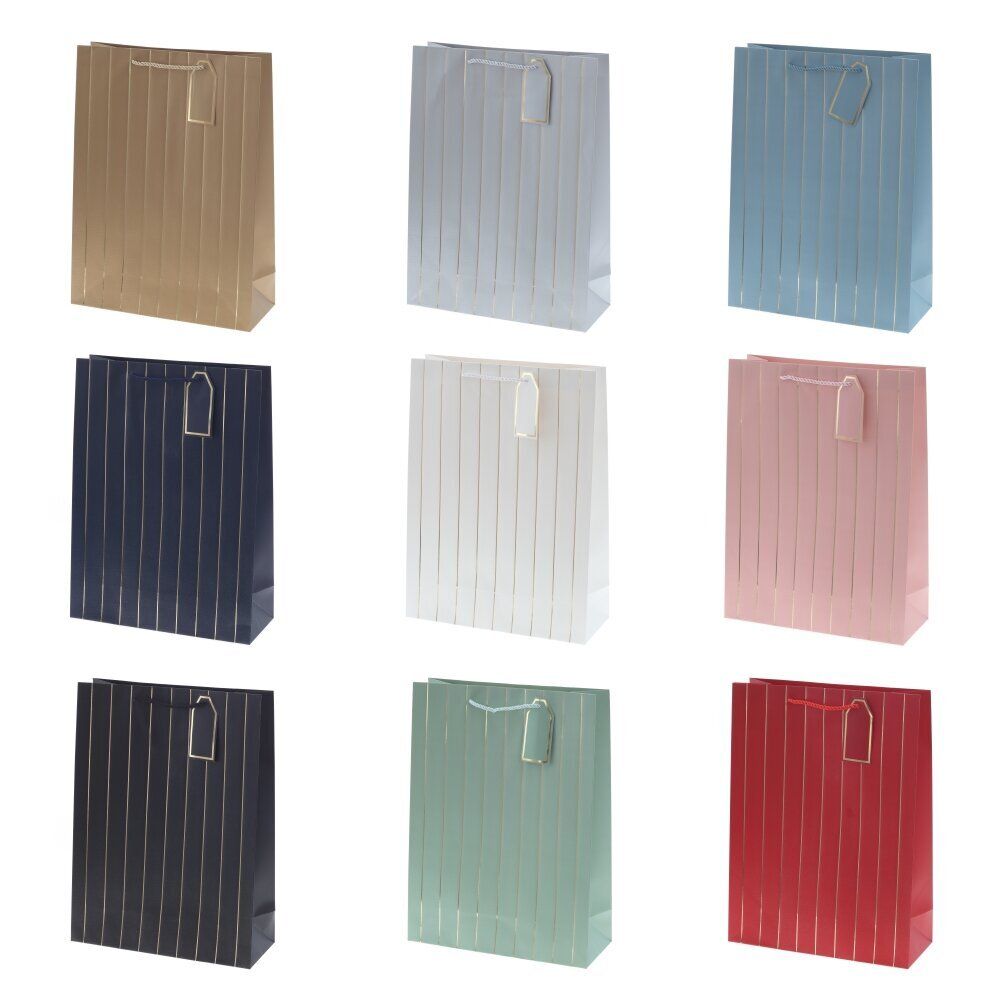 GAEM Пакет подарочный L (бумага 210г/м2, блок 12шт), L31 W12 H42 см, 9в.