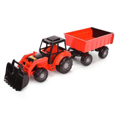 Трактор "Мастер" с прицепом №1 и ковшом (Полесье)