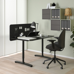 IKEA EILIF  (ИКЕА ЕИЛИФ)  -  Стол настенный, темно-серый, 120x48 см