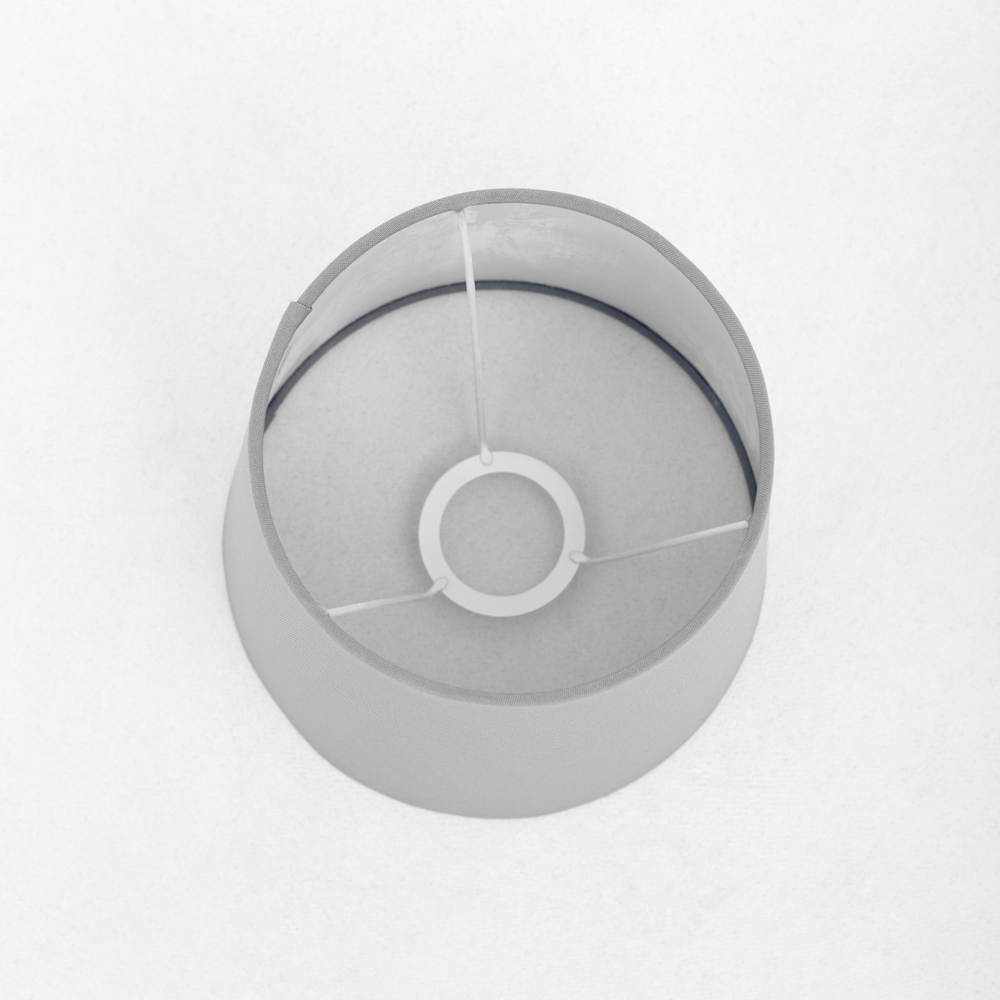 Абажур для настольной лампы, для светильника, плафон конус Светло-серый Е27