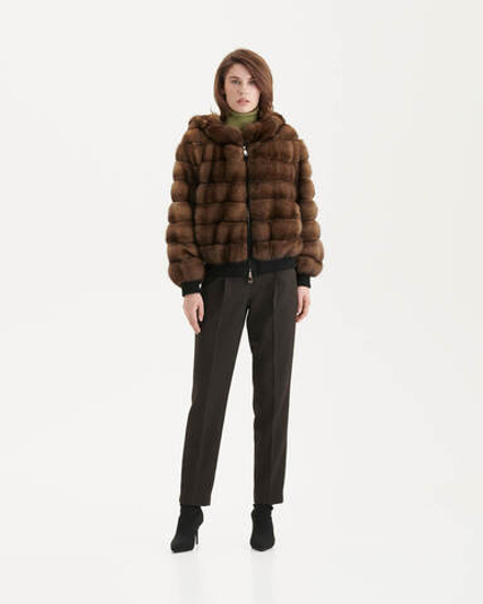 Жакет из меха соболя