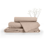 Комплект постельного белья Меланж пралине 2СП с наволочками 70х70