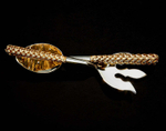 Набор приборов для салата L'Objet Braid Gold, 29 см