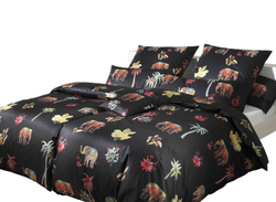 Пододеяльник 135x200 Elegante Delhi черный вид