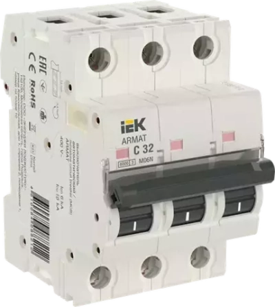 Автоматический выключатель 3P 32А С IEK