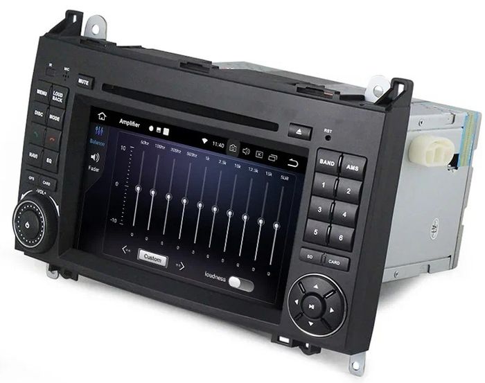 Магнитола для Mercedes-Benz Viano/Vito W639, Vito W447, A класс W169, B класс W245, Sprinter W906, VW Crafter - Kuberg MKD-M787-S10 на Android 12, Быстрая, 4G SIM-слот, CarPlay