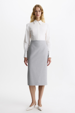 Рубашка с фигурными подрезами