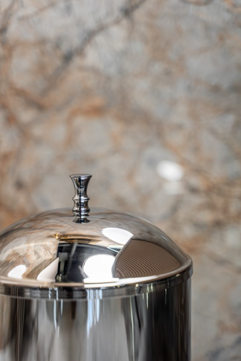 Ведро для мусора, классика Chrome