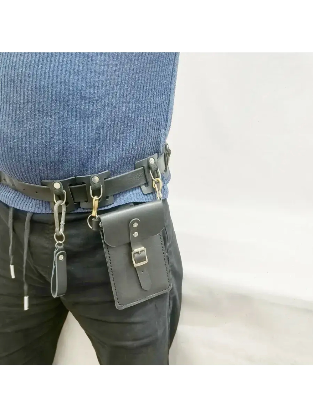 подвес для ремня из кожи 4 шт