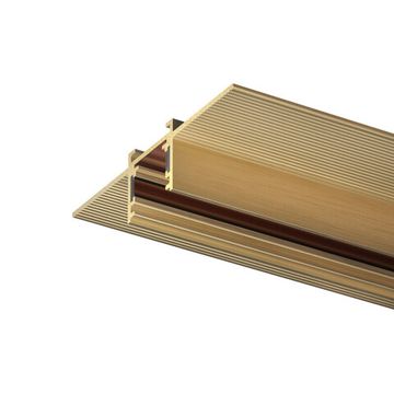 Магнитный шинопровод 2м для монтажа в потолок из ГКЛ 12.5мм TR5702-SB сатинированная латунь Shine Hide Denkirs