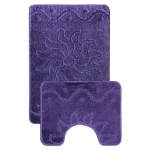 Комплект из 2 ковриков L'CADESI Marathon, 50(U 50х40), Кибела, лиловый, Турция