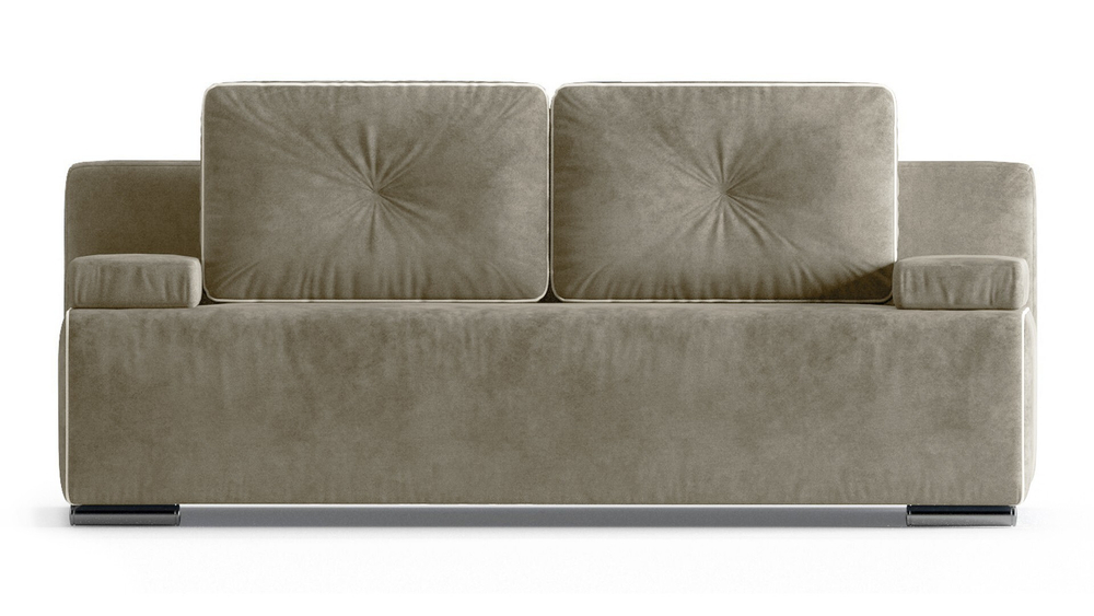 Диван Фрог Лайт Vivaldi 04 200*91*80 см, Бежевый Велюр Еврокнижка Фиеста