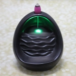 Подставка под стелющиеся благовония «Стеновой водопад» цвет коричневый 11*10*11,5см с подсветкой