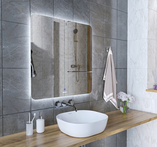 Зеркало Grossman Elegans-промо 90 1790801 с подсветкой с сенсорным выключателем