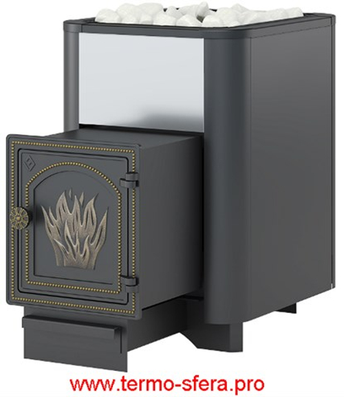 Печь ВЕЗУВИЙ Сенсация 16 Антрацит (ДТ-4)