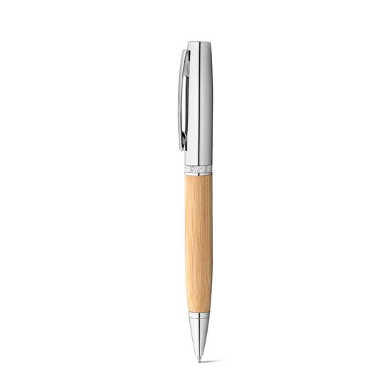 FUJI. Шариковая ручка из бамбука и металла с корпусом из ABS