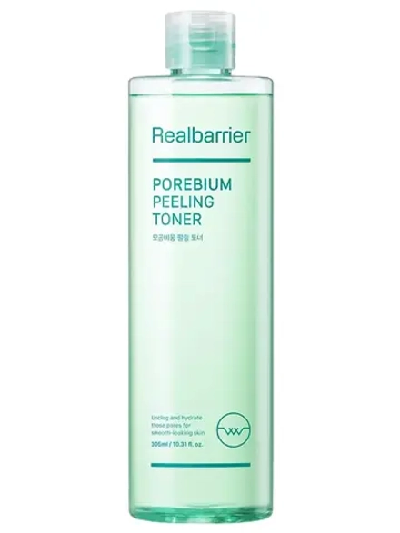 Real Barrier Энзимный пилинг-тонер для борьбы с чёрными точками Porebium Peeling Toner 305 мл
