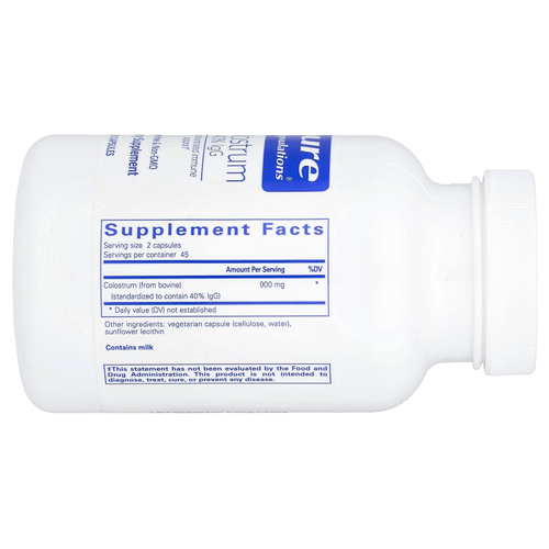 Pure Encapsulations, Молозиво, 90 капсул (450 мг на капсулу)