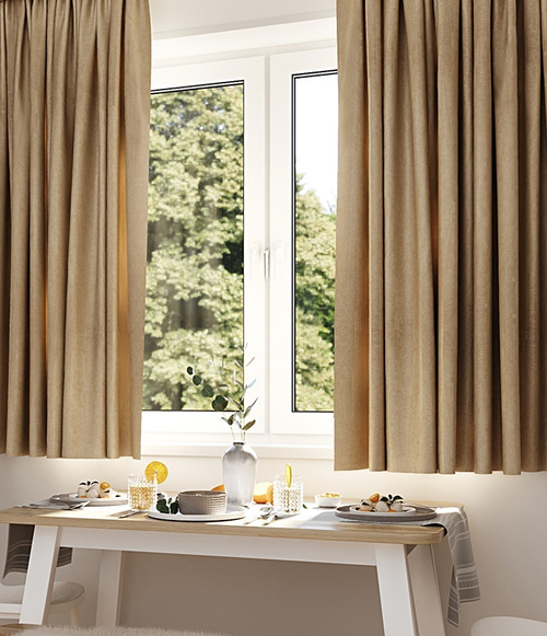 Комплект штор Legrand Софт бежевый 1300х1500 мм