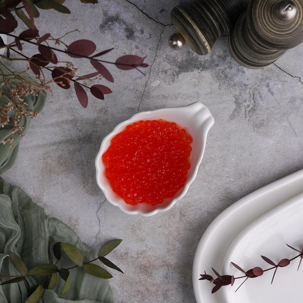 Соусник 80 мл 10,1*7,9 см h4,1 см "Ракушка" овальный белый фарфор Seashell White NEW P.L. [12]