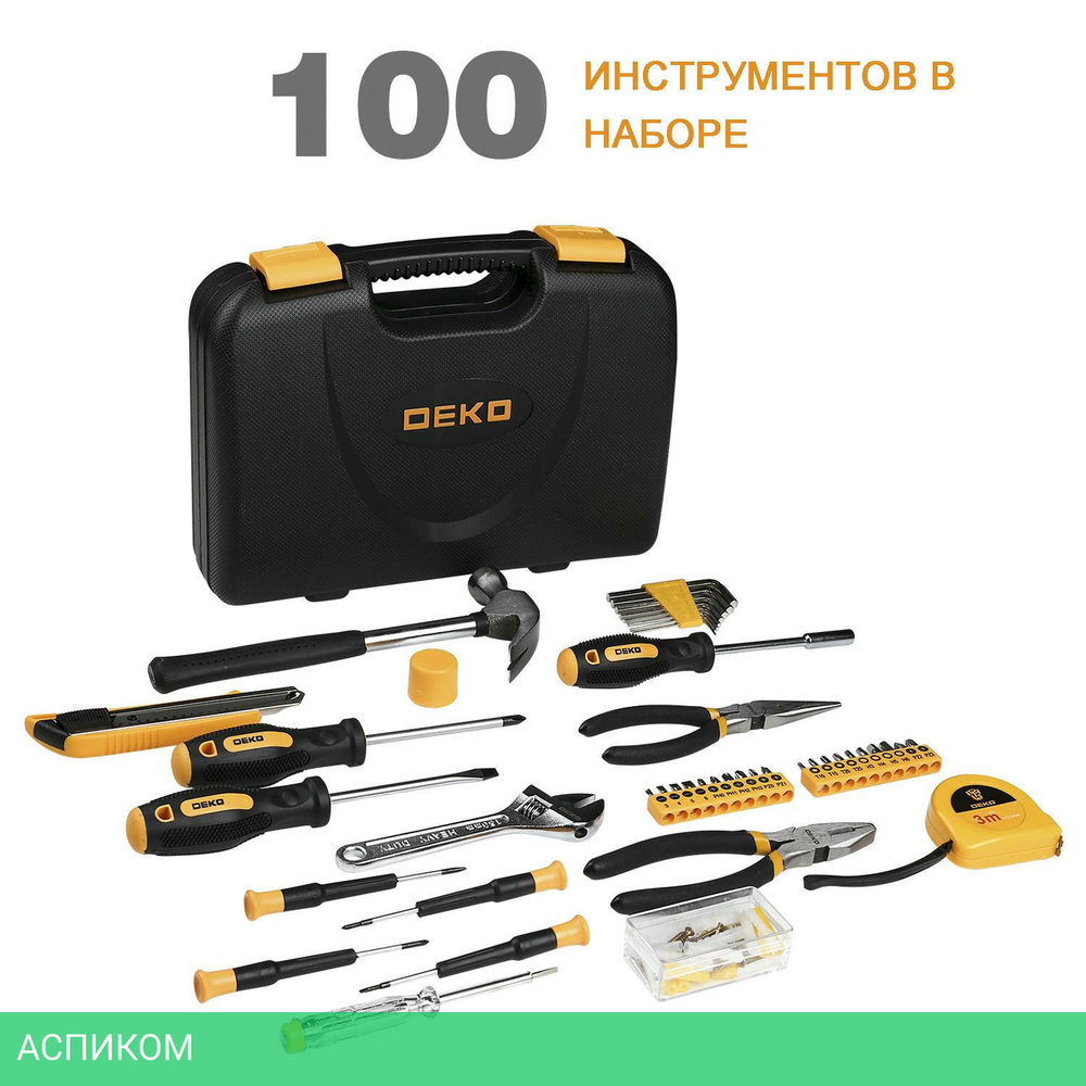 Набор инструментов Deko TZ100 (065-0221)