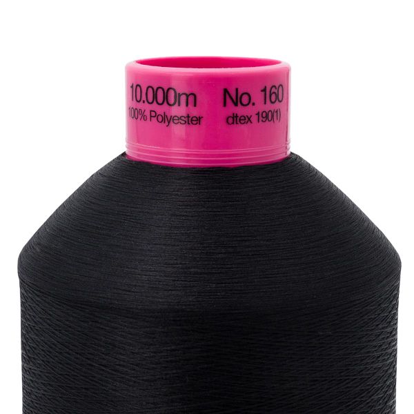 Нить текстурированная Gutermann E 151 (10.000 метров), 1 кат. | 2111 ультра-черный