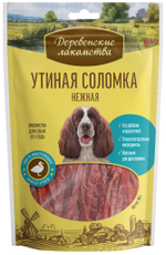 Деревенские Лакомства для собак утиная соломка нежная 90 гр.