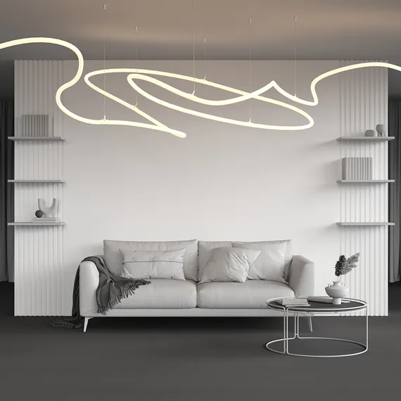 Гибкий неон круглый 360° с фиксацией изгибов D25 24В 20Вт/м 4000К IP65 5м Led Strip 20307