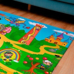 Коврик игровой детский односторонний Funkids Medium-10 (1990х1390х11 мм) Сине-зеленый