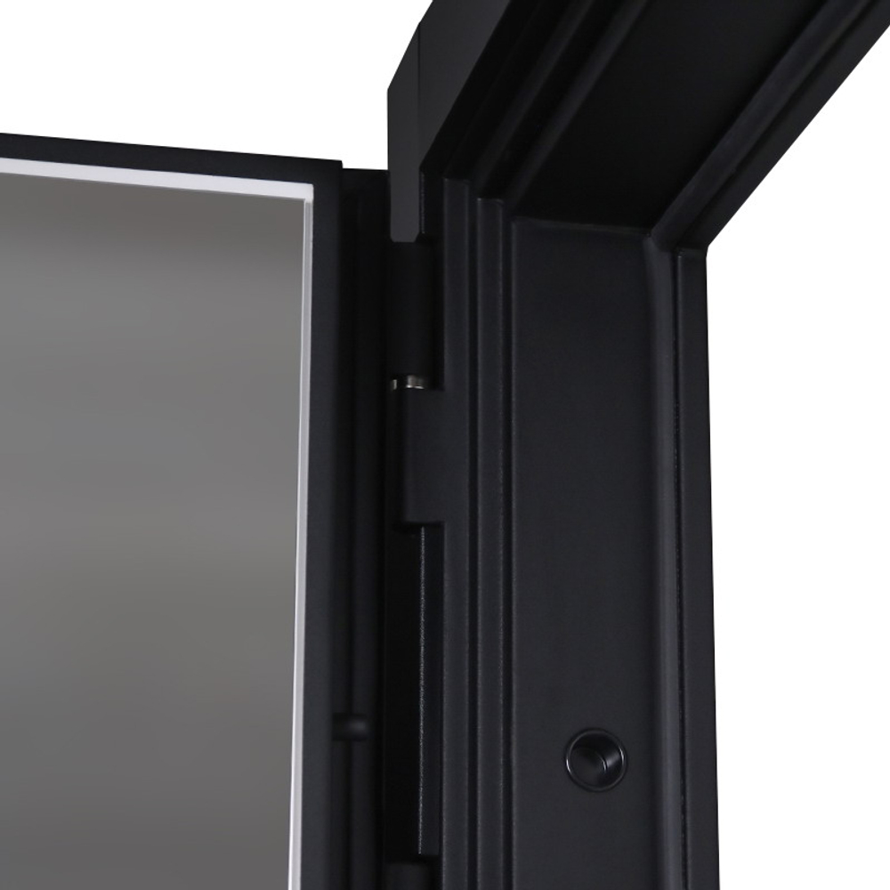 Стальная дверь "Silver" с зеркалом (биометрический замок)