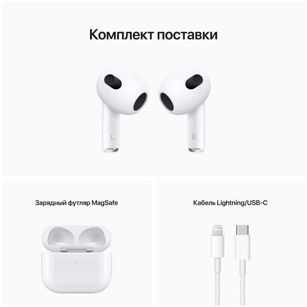Наушники беспроводные Apple AirPods (3rd generation) with MagSafe Charging Case