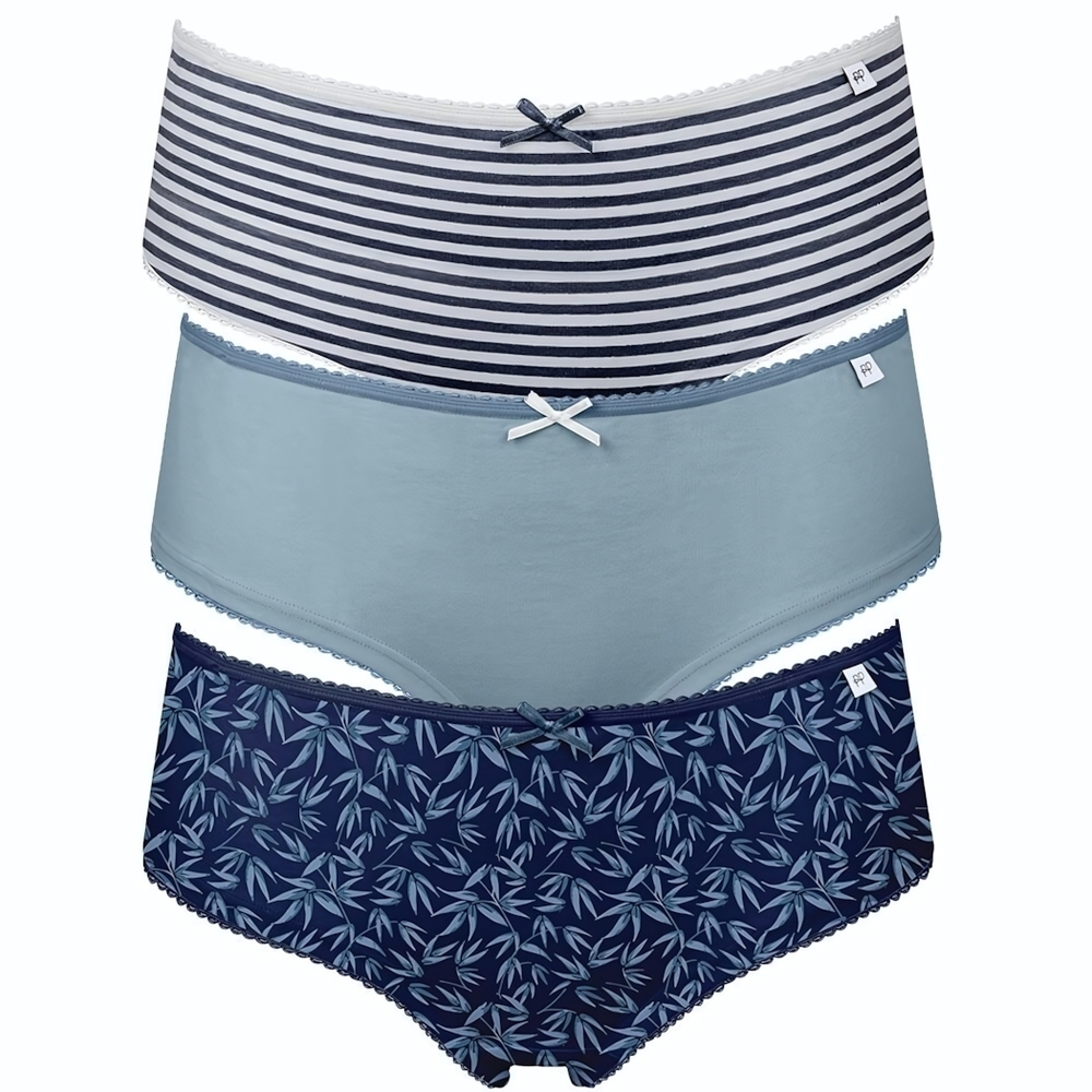 Набор из 3 хлопковых трусиков-шортов Alice (Размер: L) (Цвет: разноцветный)