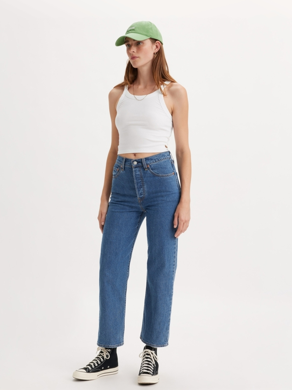 Женские прямые джинсы с завышенной талией Levi's Ribcage Straight Ankle 72693-0200