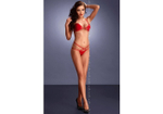 Комплект красный со скрещенными на животе бретелями Me Seduce Palmira set (SM) (Цвет: красный)