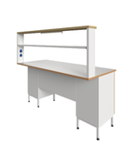 Стол пристенный физический ПФЛ с рабочей поверхностью из ламината