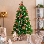 Елка с гирляндой 2в1 «Ванкувер» (Литая+пвх) 210 см / 2,1 м