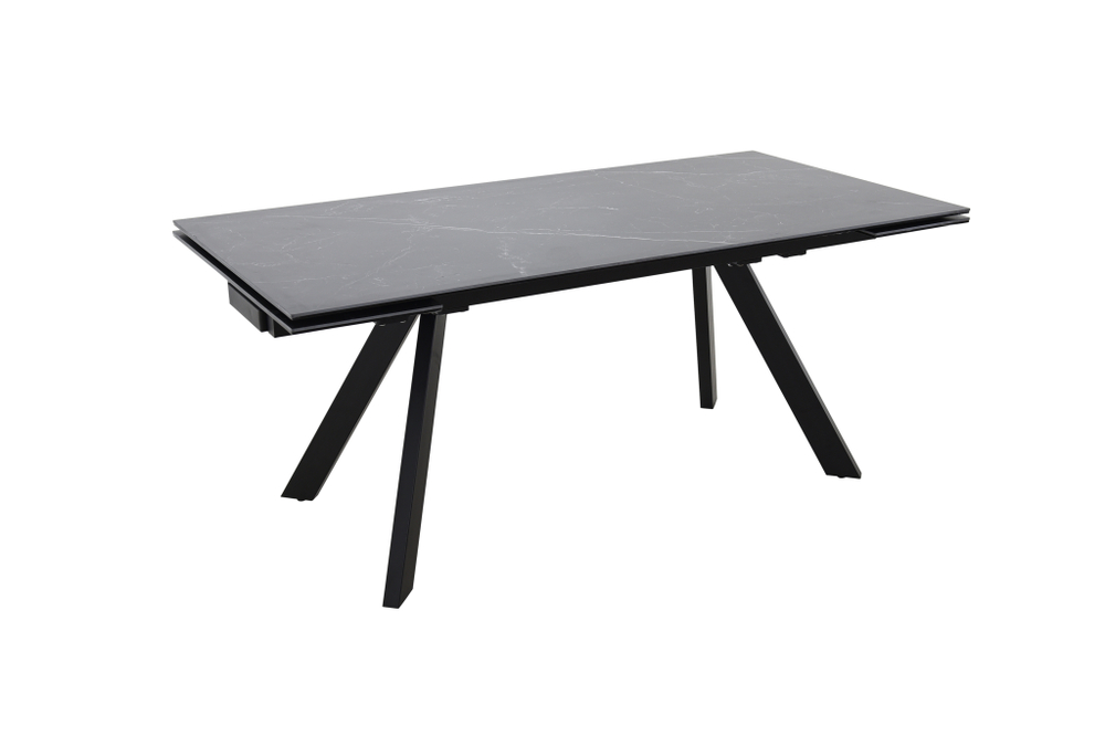 Стол Аврора Монако NEW, Керамогранит, Черный матовый муар/Greys black