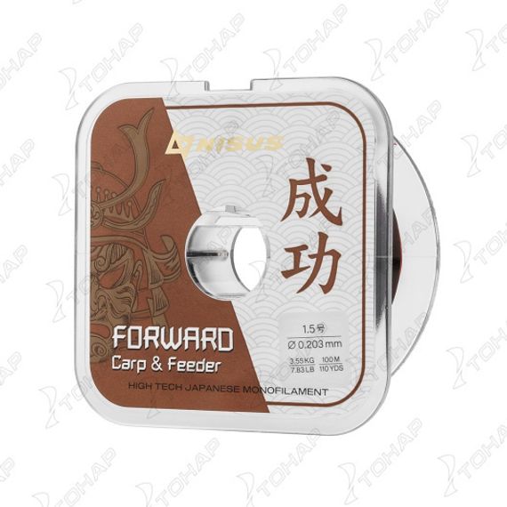 Леска FORWARD Carp &amp; Feeder brown 0,203mm/100m Nylon (N-FСF-0203-100) Nisus
