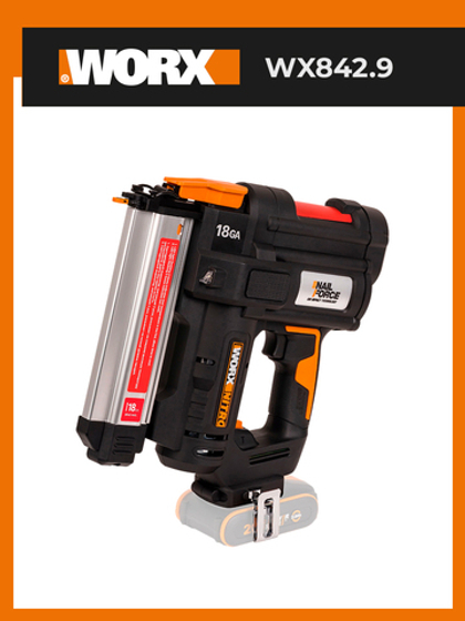 Аккумуляторный гвоздезабивной пистолет WORX WX842.9