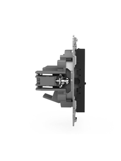Розетка компьютерная 1-м СП Pixel RJ45 кат.5E механизм карбон TOKOV ELECTRIC TKE-PX-RC1-C14
