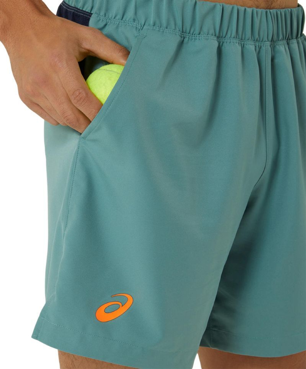 Мужские теннисные шорты Asics Court 7in - зеленый