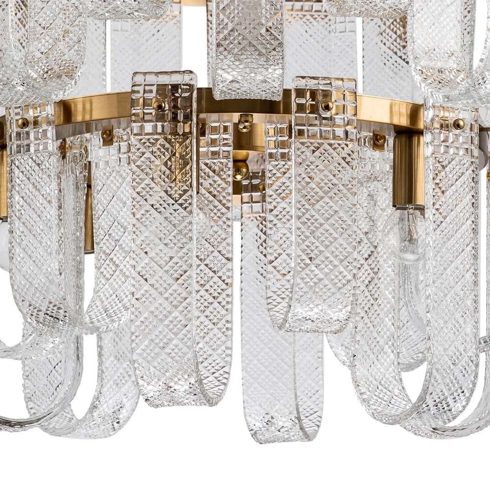 Подвесная люстра Indigo BRINA 12027/18P Brass V000366