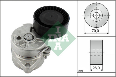 INA - 534010410-INA - Belt Tensioner, V-ribbed belt