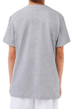 Детская теннисная футболка Lacoste Oversized Tennis T-shirt with XXL Logo - Gray