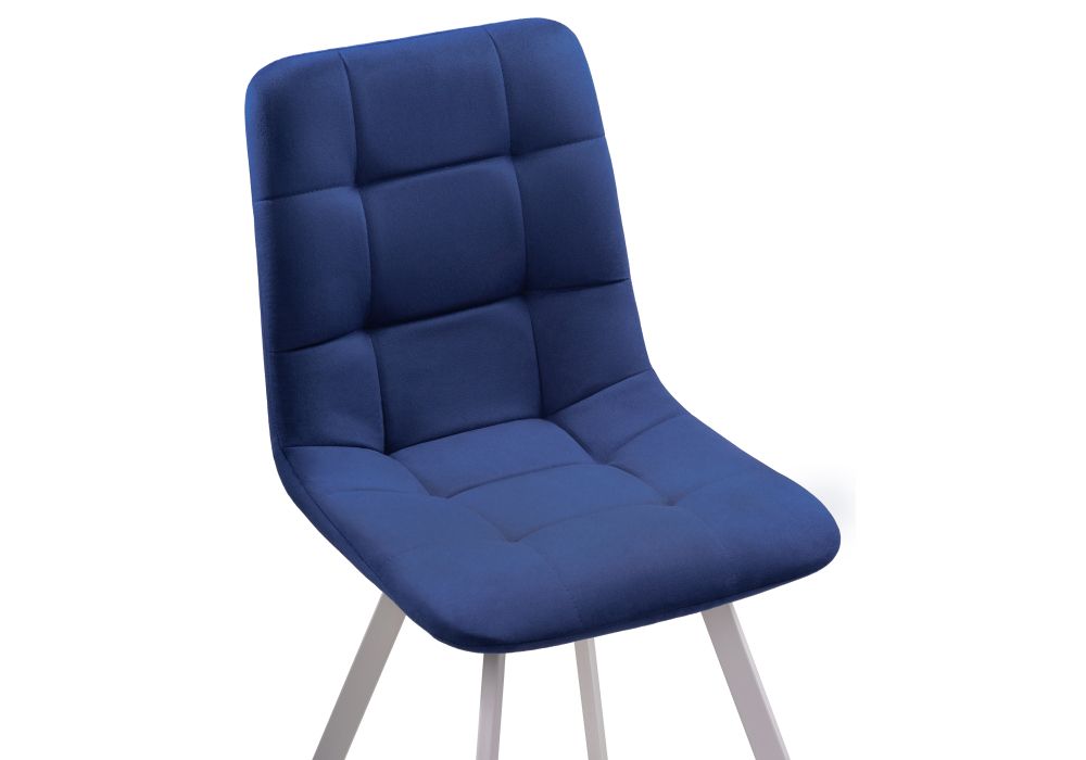 Стул на металлокаркасе Чилли белый / синий